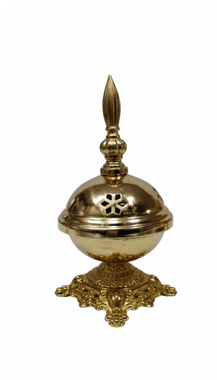 Golden incense burner - Image 1