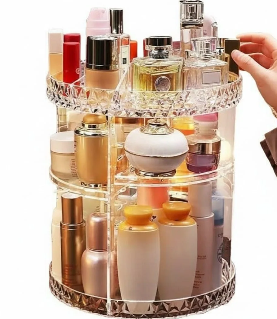 360° Crystal Makeup Organizer - Image 1
