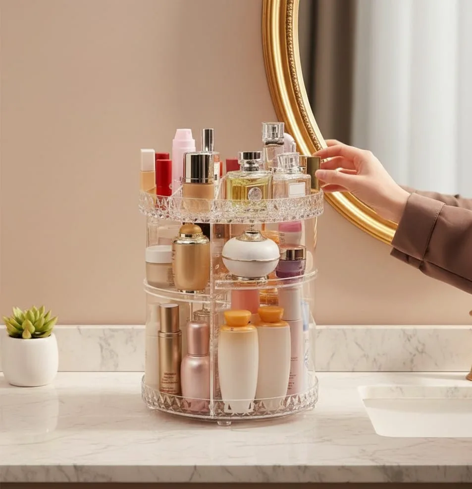 360° Crystal Makeup Organizer - Image 3