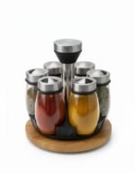 ⁦طقم توابل زجاج 7 قطع⁩ - الصورة ⁦4⁩