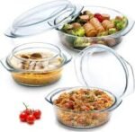 Round thermal Pyrex casserole dish with lid - Image 4