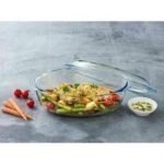 Oval Pyrex heat-resistant casserole with lid - Image 4