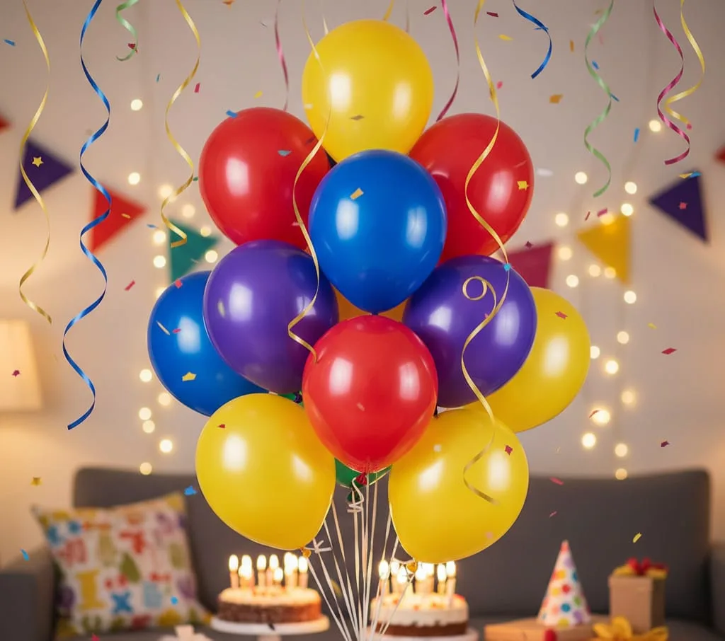 "Bags of assorted color balloons (25, 50, or 100 count)" - Image 2