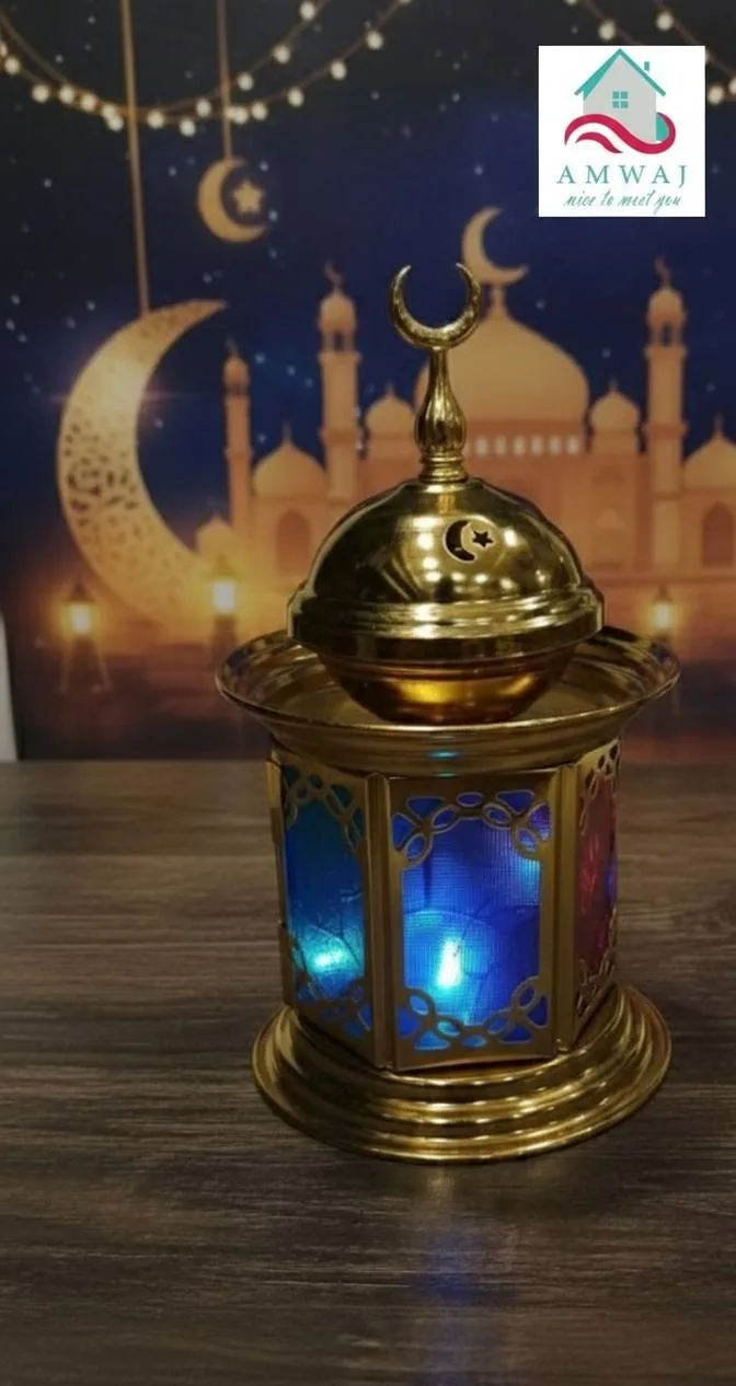 Metal Ramadan lantern incense burner - Image 2