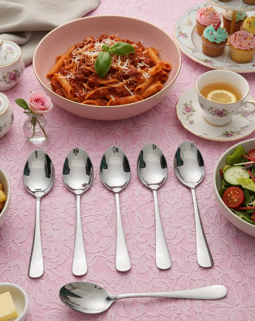 Set of 6 large spoons - Image 3