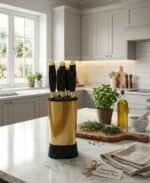 ⁦طقم سكاكين ستيل 5 قطع+استاند⁩ - الصورة ⁦5⁩