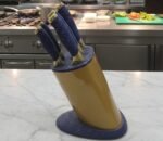 ⁦طقم سكاكين ستيل 5 قطع+استاند⁩ - الصورة ⁦6⁩