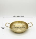 Traditional golden frying pan - Image 2