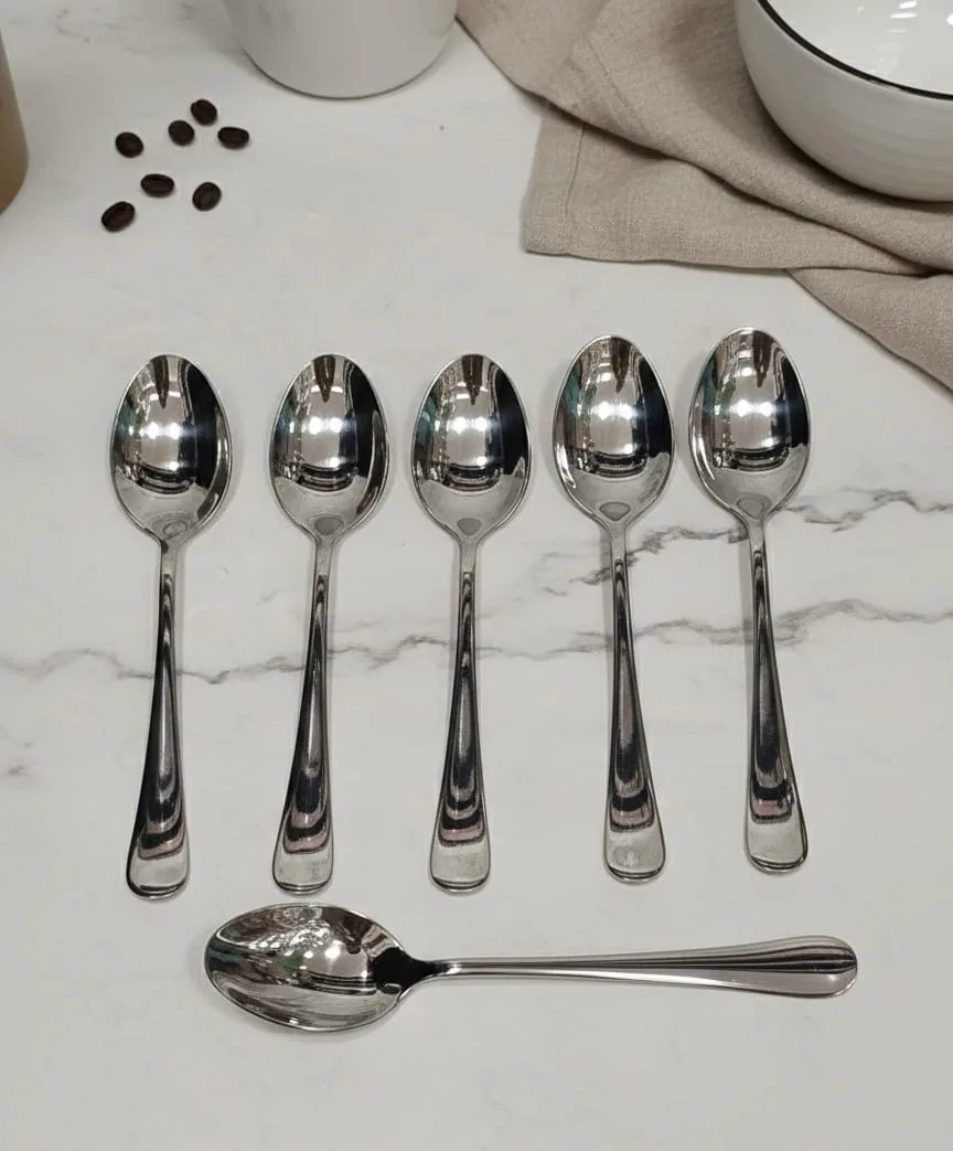Set of 6 large spoons - Image 2