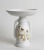porcelain lantern with a plate holder.