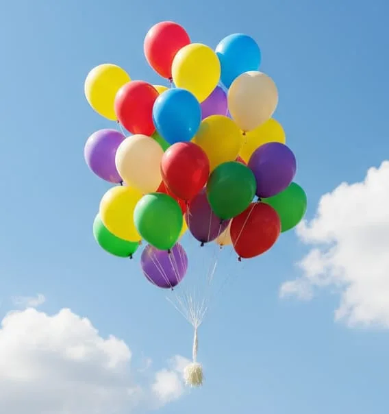 "Bags of assorted color balloons (25, 50, or 100 count)" - Image 4