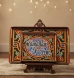 ⁦طقم صوانى خشب تقديم بديكور رمضاني⁩ - الصورة ⁦2⁩