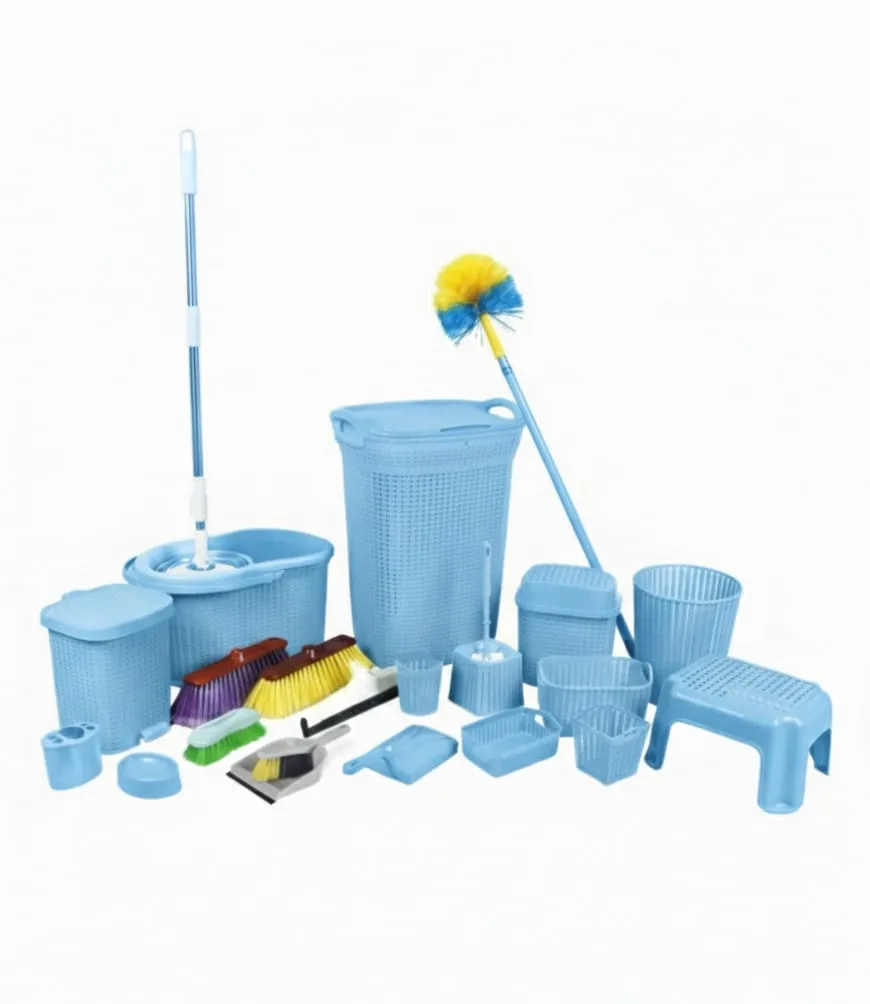 25-pices "Palm" plastic bathroom set from Al Hilal & Al Najma - Image 1