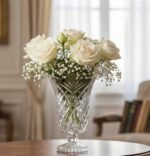 ⁦فازة زجاج شفافه بنقوش بارزة من سيتى جلاس (City Glass)⁩ - الصورة ⁦5⁩