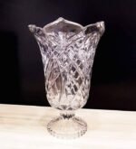 ⁦فازة زجاج شفافه بنقوش بارزة من سيتى جلاس (City Glass)⁩ - الصورة ⁦4⁩