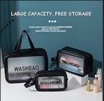 3-in-1 Transparent Waterproof Cosmetic Bag Set - Image 5