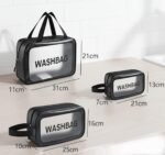 3-in-1 Transparent Waterproof Cosmetic Bag Set - Image 4