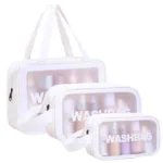 3-in-1 Transparent Waterproof Cosmetic Bag Set - Image 5