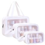 3-in-1 Transparent Waterproof Cosmetic Bag Set - Image 6