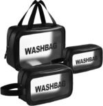 3-in-1 Transparent Waterproof Cosmetic Bag Set - Image 3