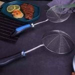 ⁦مقصوصة شبكية احترافية من الستانلس ستيل للقلي والتصفية⁩ - الصورة ⁦4⁩