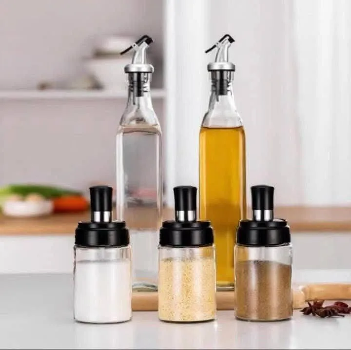 Glass Oil and Seasoning Set 5*1 - Image 2
