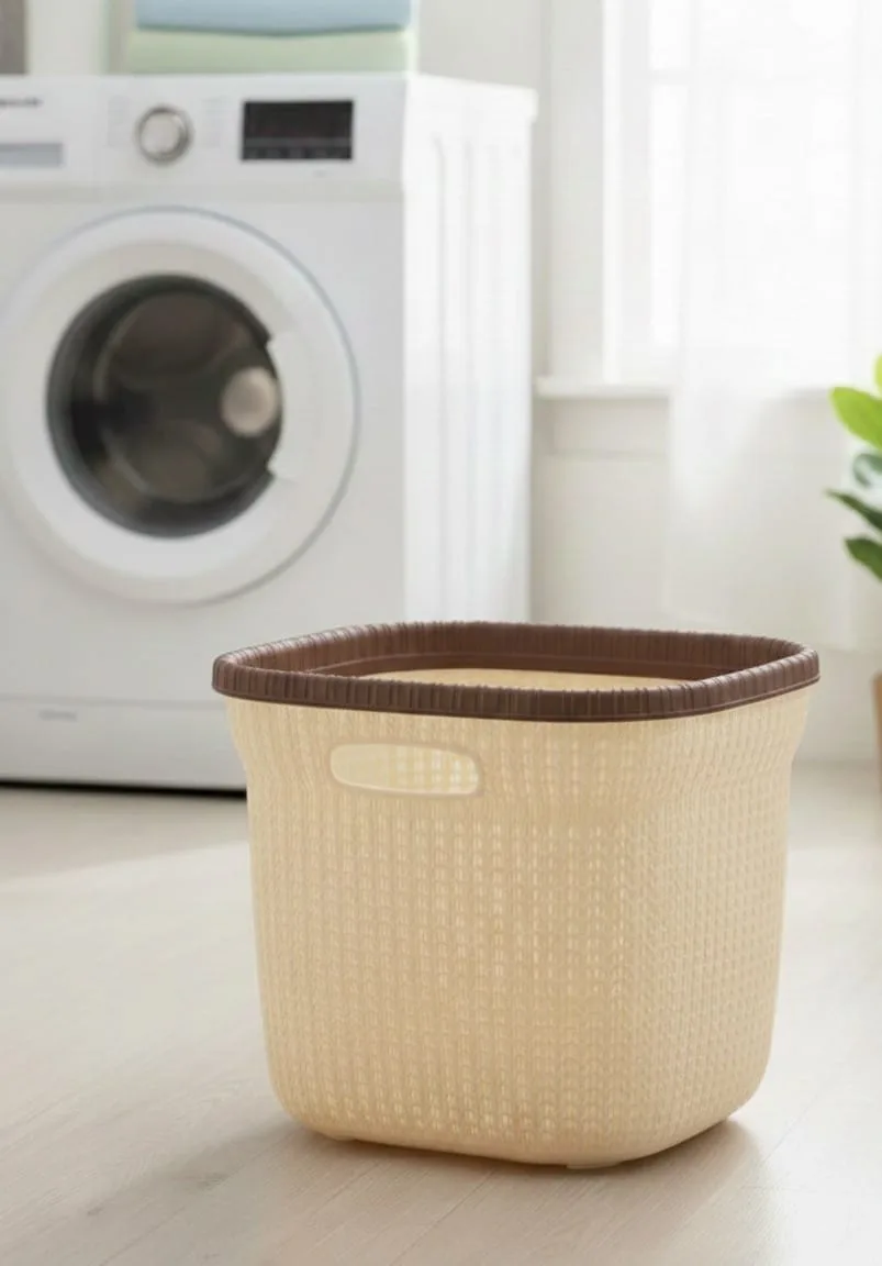 National Plastic Laundry Basket Small - Image 2