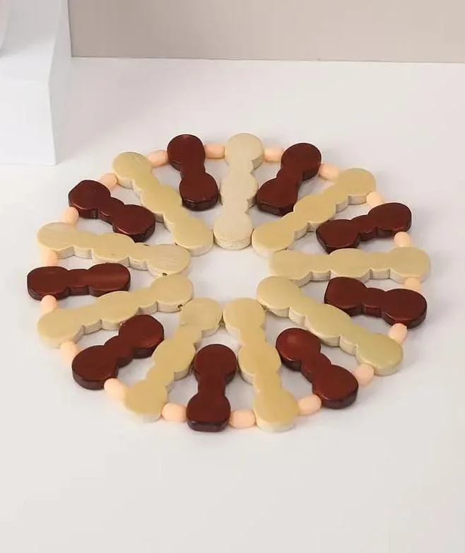 Heat-insulating wooden Kitchen coaster - Image 1