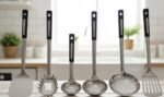 "6-Piece Stainless Steel Kitchen Utensil Set with Stand" - Image 3