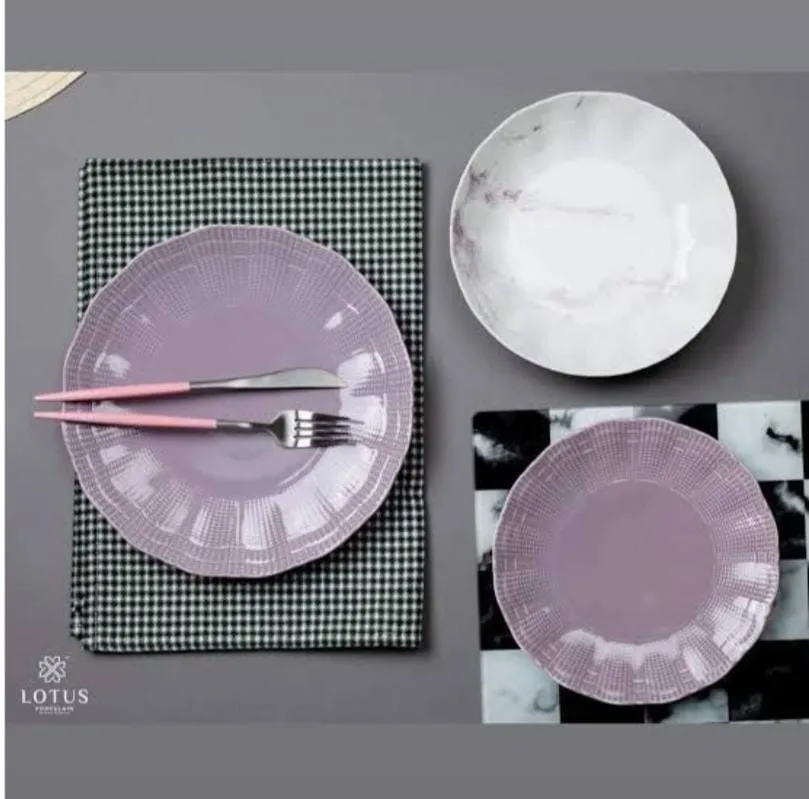  Lotus porcelain 18-piece dinner set - Image 2
