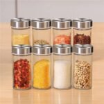 "12-piece revolving glass spice jar set" - Image 2