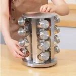 ⁦طقم توابل زجاج 16 قطعة علي ستاند متحرك⁩ - الصورة ⁦4⁩
