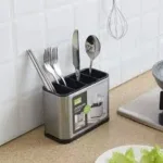 Stainless Steel 4-Compartment Cutlery Drainer - Image 3