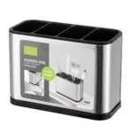 Stainless Steel 4-Compartment Cutlery Drainer