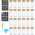 practical 24-piece glass spice jar set - Image 4