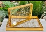 Gold Acrylic Serving Tray Set - Image 3