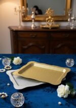 Luxurious Gold Acrylic Rectangular Serving Tray - Image 8