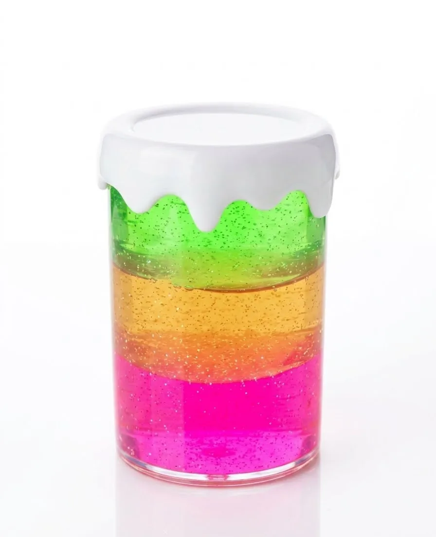 4-Color Foam Slime Jar - Image 1