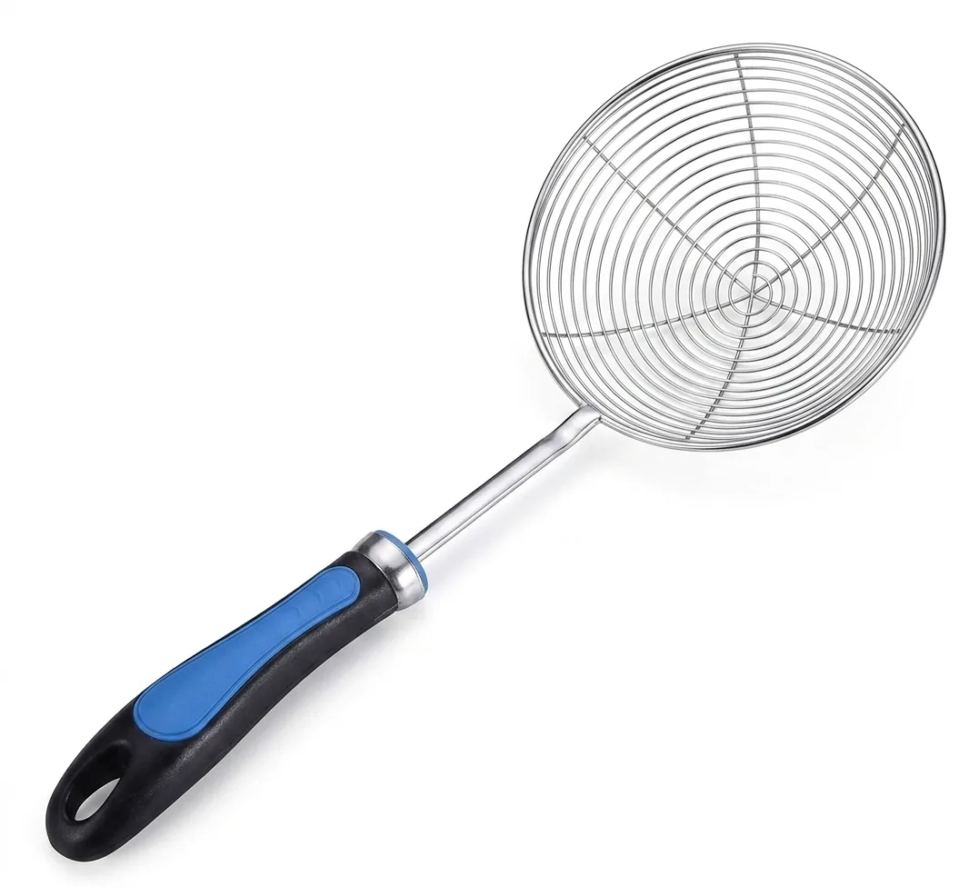 Professional Stainless Steel Deep Fryer Skimmer & Strainer - Image 1