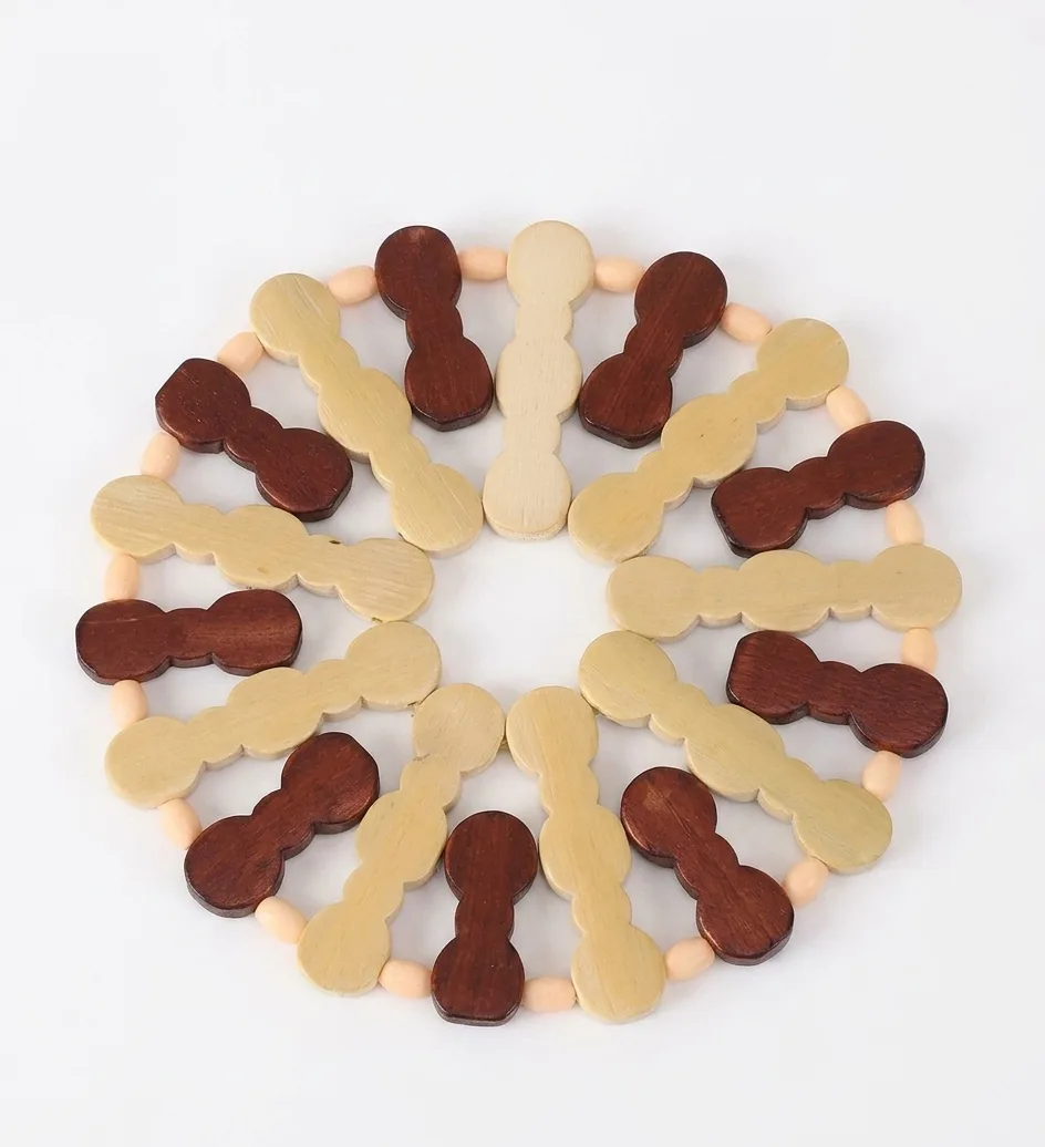 Heat-insulating wooden Kitchen coaster - Image 1