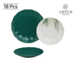  Lotus porcelain 18-piece dinner set - Image 3