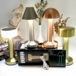 Gold table lamp - Image 6