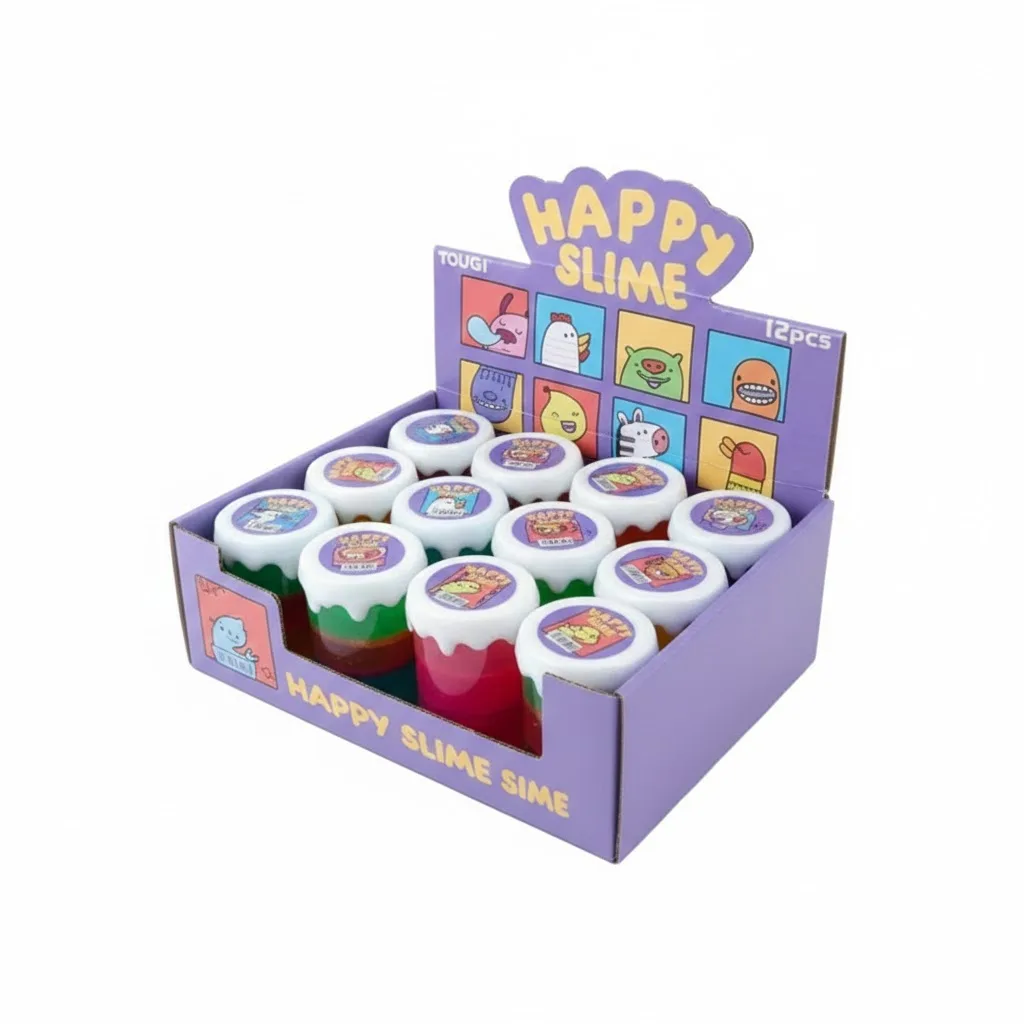 ⁦برطمان سلايم فوم 4 لون⁩ - الصورة ⁦1⁩