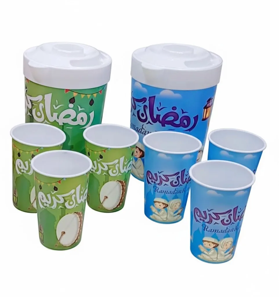 ⁦دورق + 3 اكواب رمضان⁩ - الصورة ⁦1⁩