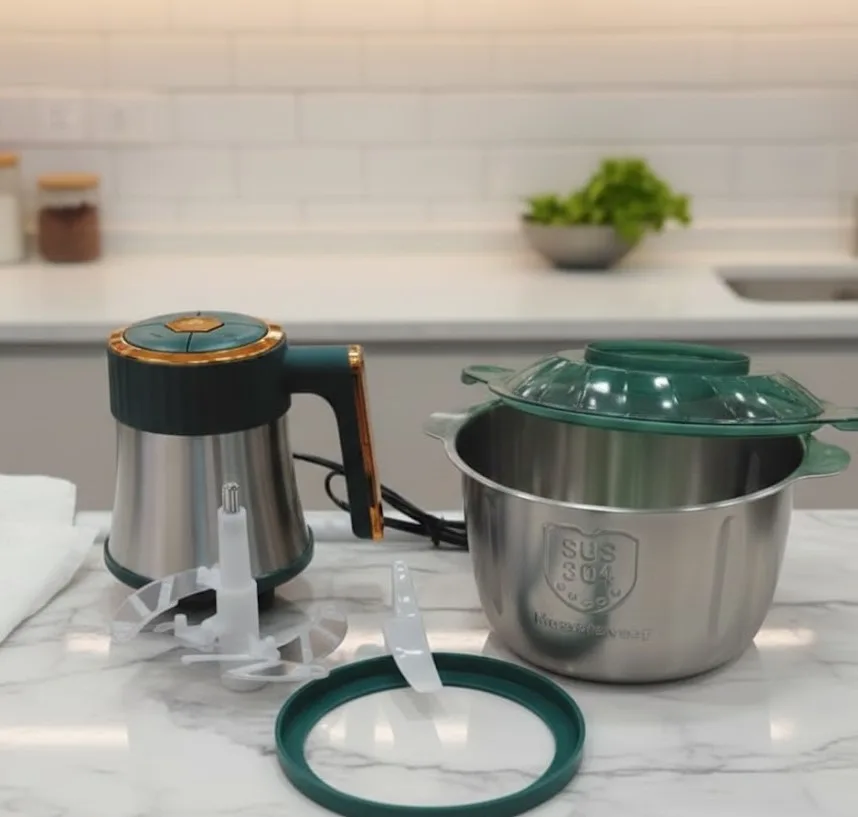 "3-liter stainless steel electric food chopper" - Image 3