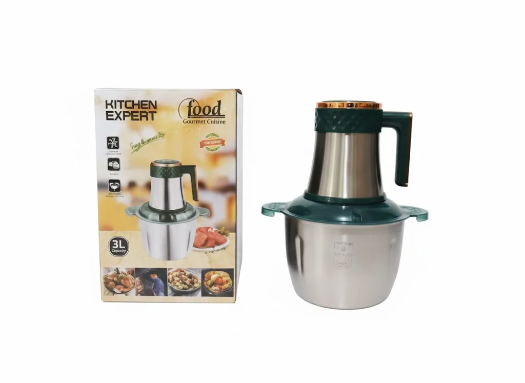 "3-liter stainless steel electric food chopper" - Image 1