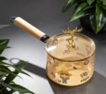 ⁦لبانة زجاج بايركس بيد خشب 1.8 لتر⁩ - الصورة ⁦2⁩