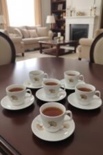 ⁦طقم قهوة ورد بورسلين⁩ - الصورة ⁦2⁩