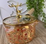 ⁦لبانة زجاج بايركس بيد خشب 1.8 لتر⁩ - الصورة ⁦4⁩