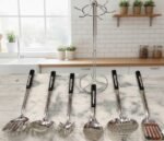 ⁦طقم توزيع ستيل 6 قطع + ستاند⁩ - الصورة ⁦4⁩